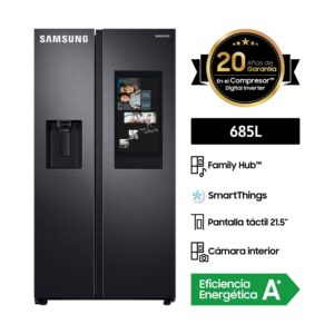 SAMSUNG  Refrigeradora Samsung Side by Side Family Hub 685Lt RS27T5561B1