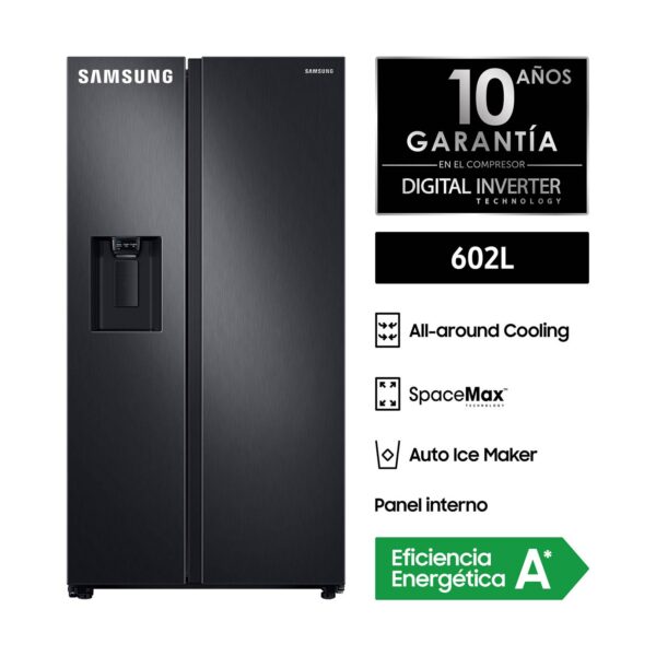 Refrigeradora  SAMSUNG - SBS 602L RS60T5200B1/PE - 1000 de inicial - Imagen 2
