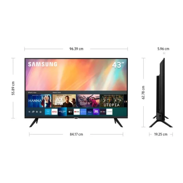 TV SAMSUNG UHD 43" UN43AU7090GXPE (S./  450 DE INICIAL) - Imagen 2