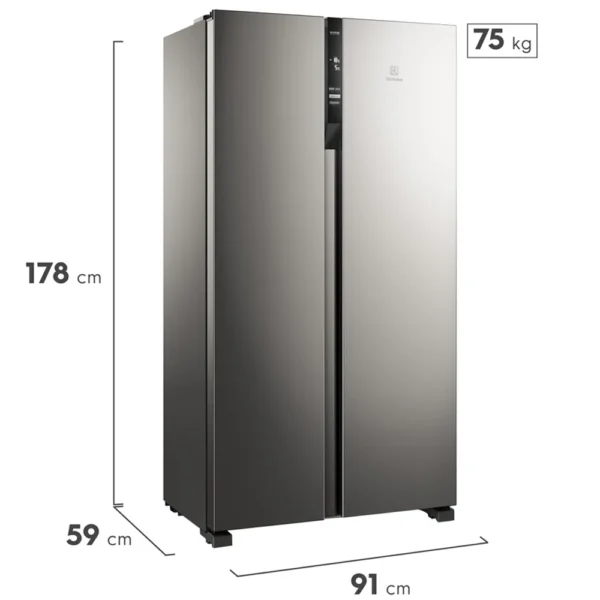 Refrigeradora ELECTROLUX 444L No Frost ERSA44V2HVG Gris - Imagen 2
