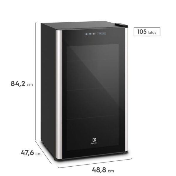 ELECTROLUX  Cervecera y Frigobar Electrolux 96 Litros ERCV96W2MWB - Imagen 3