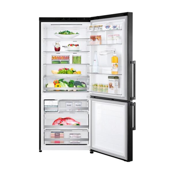 LG  Refrigeradora GB41WGT 403L Door Cooling Bottom Freezer Negro Mate LG - Imagen 4