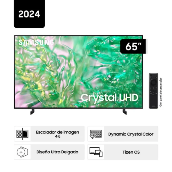 Televisor Samsung 65» UN65DU8000GXPE Crystal UHD DU8000 4K Tizen OS Smart TV – PRECIO ONLINE
