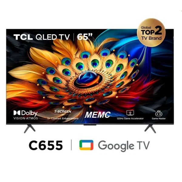 Televisor TCL 65″ 65C655 QLED Google TV 4K Ultra HD – PRECIO ONLINE