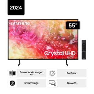 Televisor Samsung UN55DU7000GXPE 55» Crystal UHD DU7000 4K Tizen OS Smart TV (2024) – PRECIO ONLINE