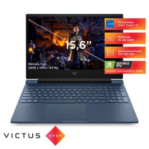 Gamer HP Intel Core i7 RTX 3050 16GB 512 GB SSD Victus 12va Gen 15.6'' 15-fa0007la