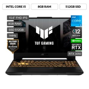 Laptop Gamer Asus Intel Core I5 Rtx 3050 8Gb Ram Tuf Gaming F15