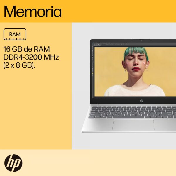 Laptop Hp 15-fc0013la Amd Ryzen 7 16gb 512gb Ssd 15.6" Fhd Windows 11 Home Single - Imagen 3