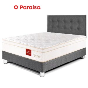 Dormitorio Royal Prince 2 Plazas Acero + 2 Almohadas Viscoelásticas + Protector