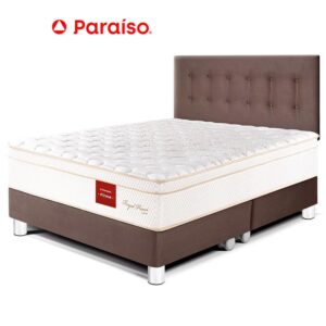Dormitorio Royal Prince Queen Chocolate + 2 Almohadas Viscoelásticas + Protector