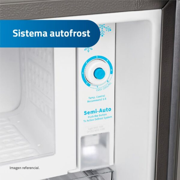 INDURAMA  Refrigeradora Indurama Top Mount Autofrost 177Lt RI-289D Croma - Imagen 5