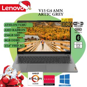 LAPTOP LENOVO V15 G4 AMN 8GB 15" 256GB SSD AMD RYZEN VG4 AMD ATHLON SILVER DDR5 AMD RADEON FHD FD ARTIC GREY