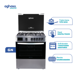 Cocina Aghaso digital 5 Hornillas GN