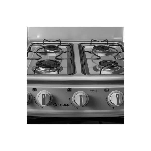 Cocina de pie Imaco 4 quemadores 50CM 400 Gris - Imagen 2