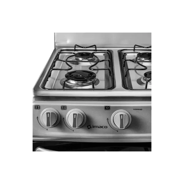 Cocina de pie Imaco 4 quemadores 50CM 400 Gris - Imagen 3