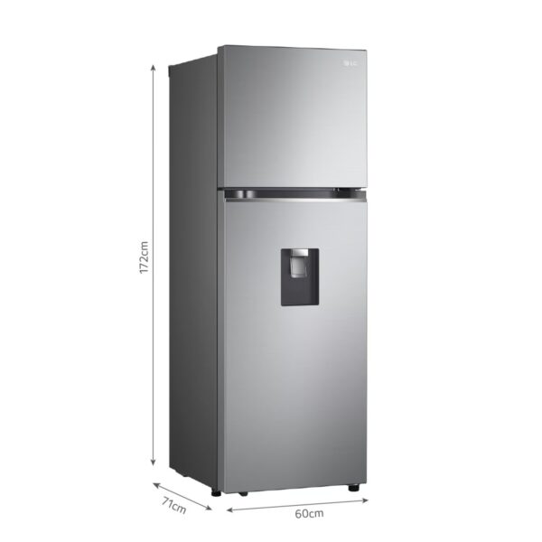 LG  Refrigeradora Lg 334L No Frost Plateada - Imagen 2