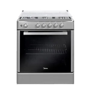 Cocina a Gas Midea 30" de 5 Hornillas Midea MGS30FS2LBAMB Venus Silver