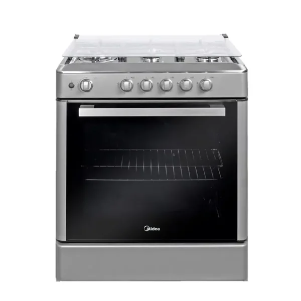 Cocina a Gas Midea 30" de 5 Hornillas Midea MGS30FS2LBAMB Venus Silver