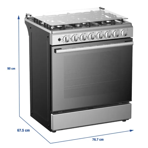 Cocina a gas Oster 6 hornillas 30" OS-PGSGMICA306HSSGM - Imagen 2